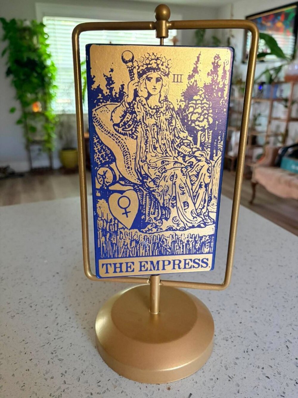 🔮 Spirit Halloween Reversible Tarot Card Decor | Empress & Death